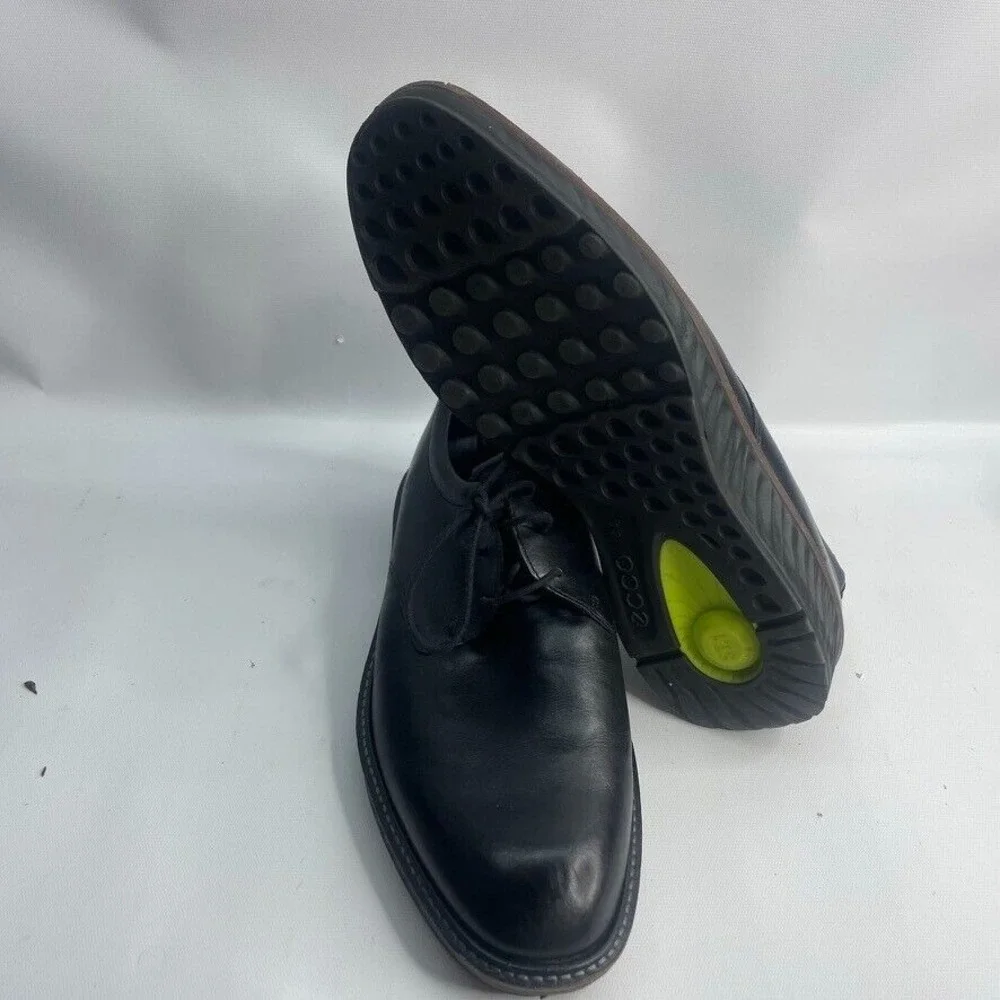 ECCO MENS‎ ST.1 HYBRID BLACK LEATHER PLAIN TOE OXFORD SIZE 44 / 10-10.5 $250